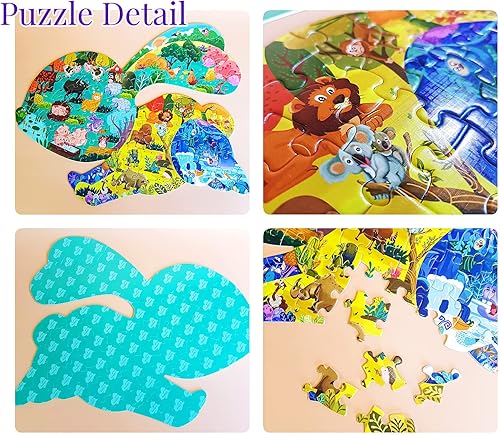 Miniatura 39 de Rompecabezas para niños de 4 a 6 años, 8 a 10 años y adultos, 108 piezas con forma de delfín, juguetes educativos, regalo para niños y niñas