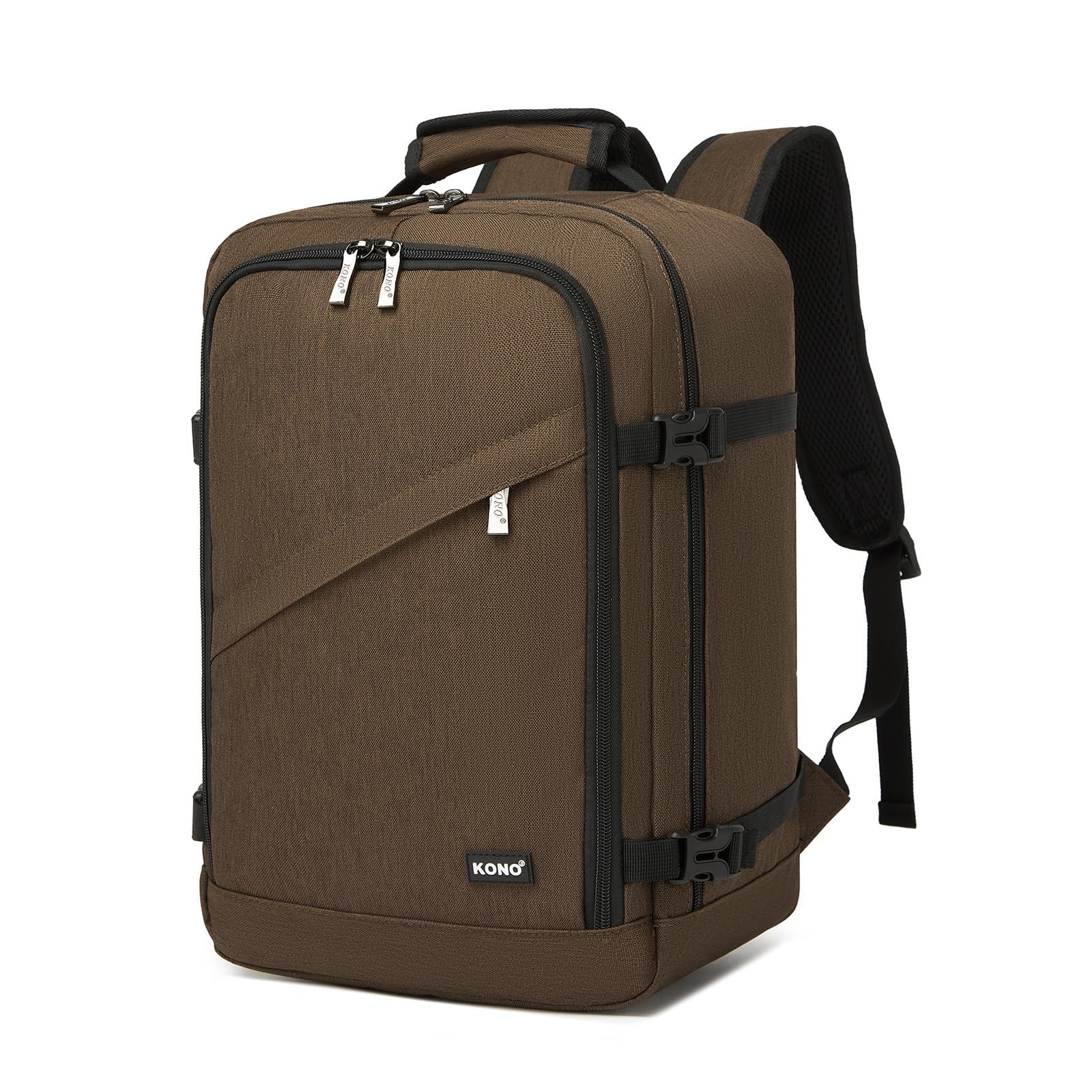 Kono Ryanair Cabin Bags 40x30x20 40x20x25 Underseat Bags Travel Backpack Cabin Size Carry-ons Hand Luggage Bag Waterproof Ryanair Underseat Backpack for Man&Woman Beige — view 13