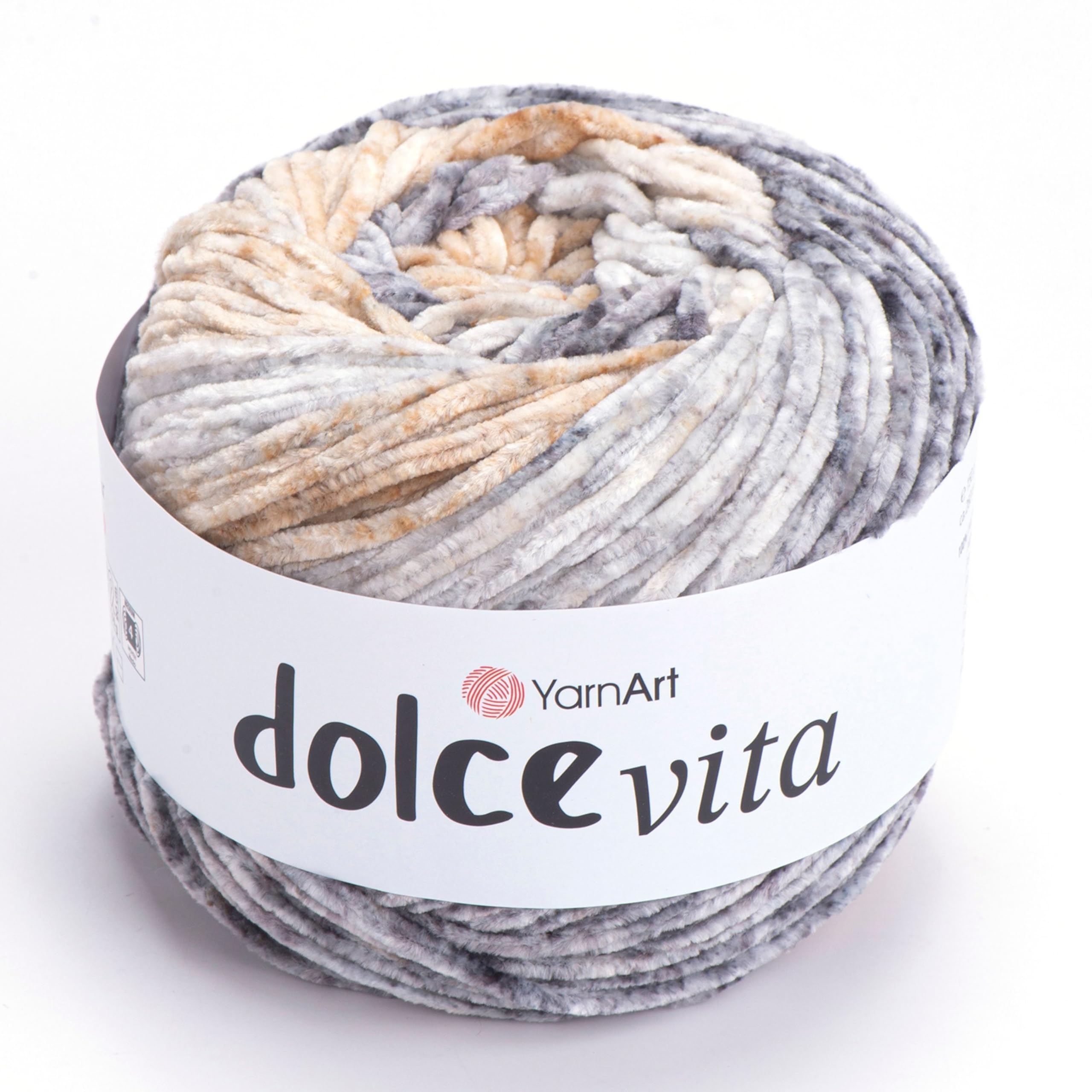 Amazon.com: YarnArt Dolce Vita Yarn – 100% Micro Polyester, Soft