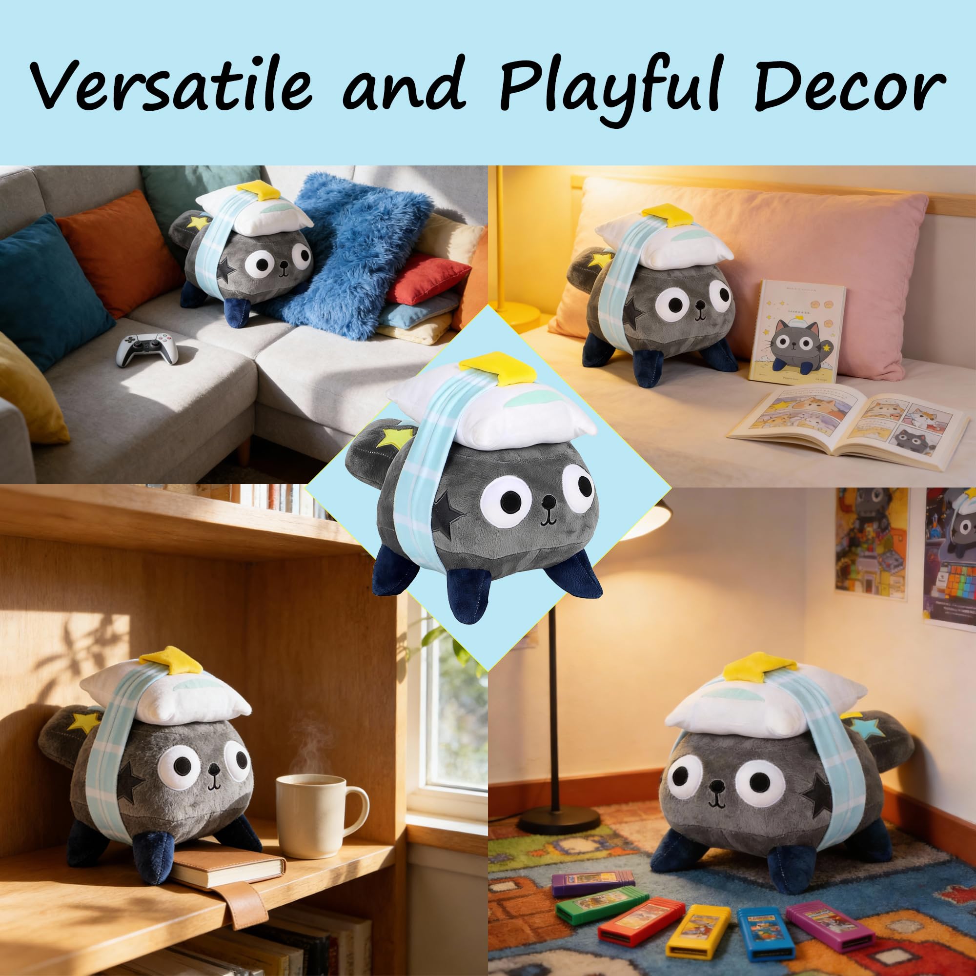 Dandy's World Plush, Dandy's World Plushies Pebble with a Pillow, Cute Plush Toy Gift for Fans Collection, Soft Stuffed Animal Doll for Bedroom Decor, Birthday Present - 5