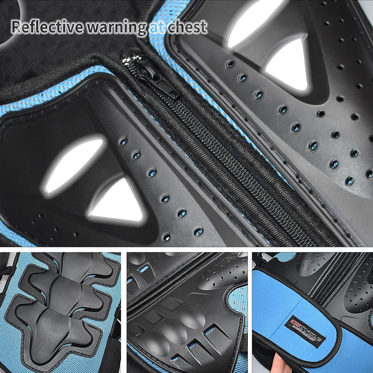 Bambini Dirt Bike Gear Moto equitazione protettiva Motocross armatura Suit petto e schiena Ginocchio gomito protezioni per il ciclismo