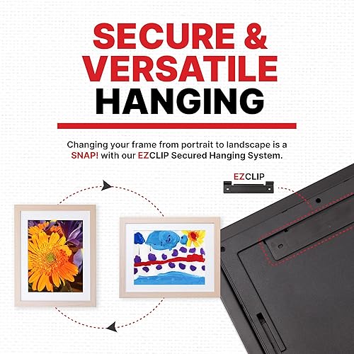 Miniatura 10 de Li'l Davinci Armario de arte, almacena hasta 50 piezas de arte de 18 x 24 pulgadas, dimensiones exteriores del marco de madera de 20.88 x 26.88