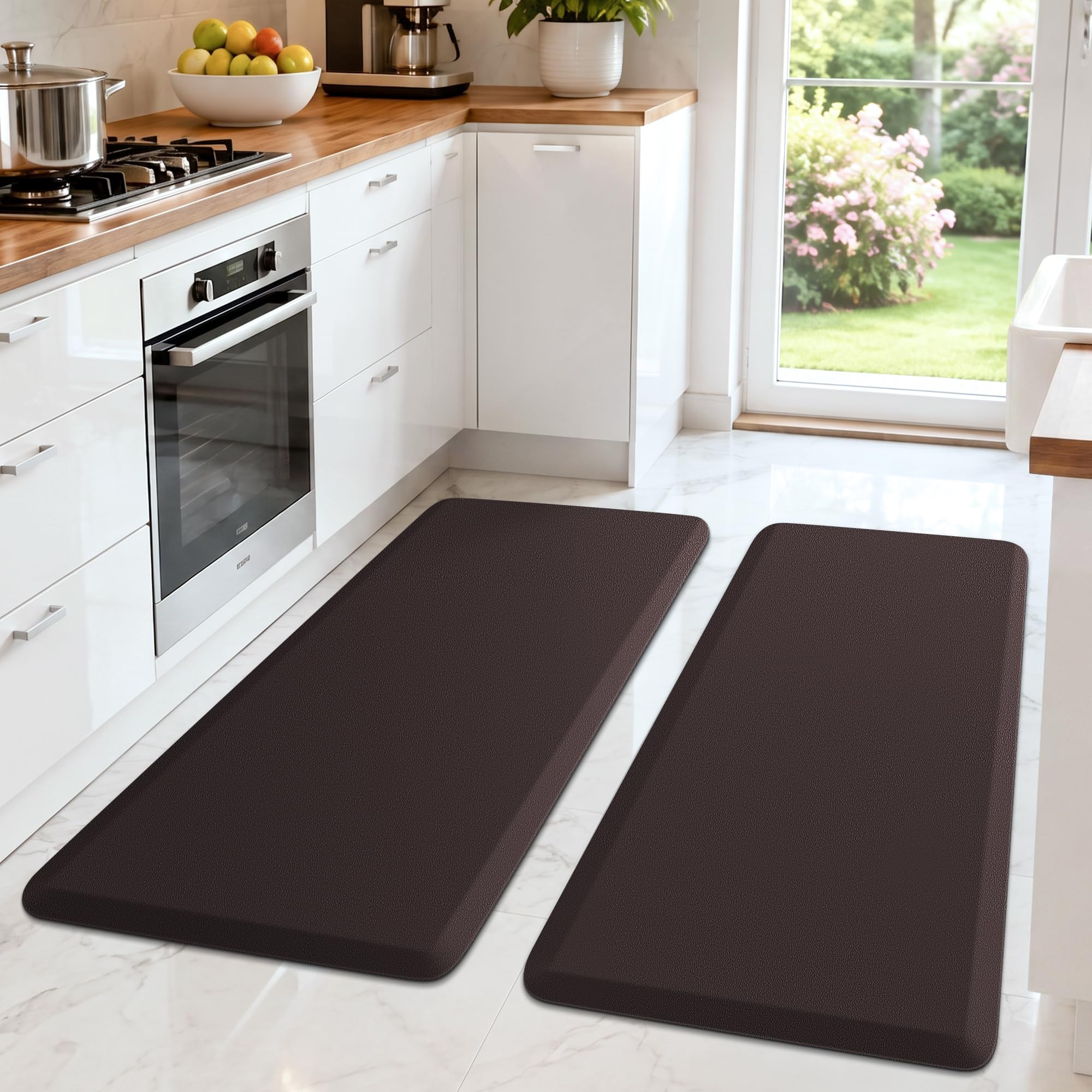 HappyTrends 2 PCS Kitchen Mat Cushioned Anti-Fatigue Floor Mat — Amazon image 24