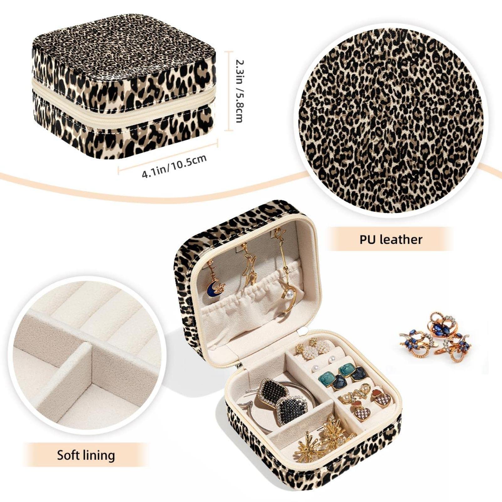 Amazon.co.jp: レザー ジュエリー ボックス ポータブル トラベル