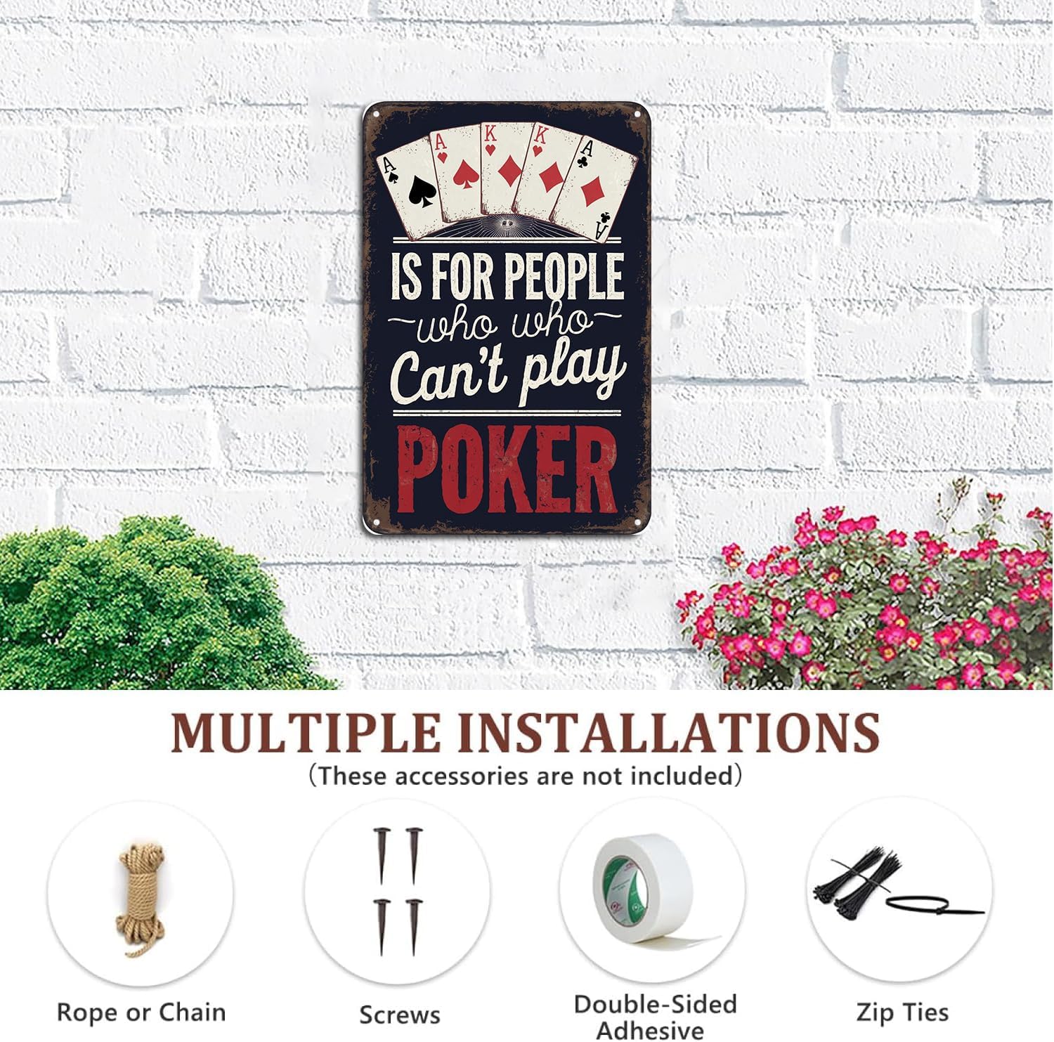 Best Home & Kitchen - Vintage Poker Players Metal Sign Review