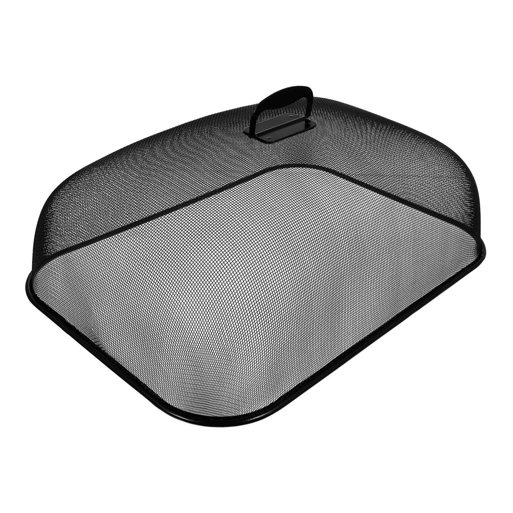 MAGICLULU Metall Speisehaube Rechteckig aus Eisen mit Netzschutz Schwarz