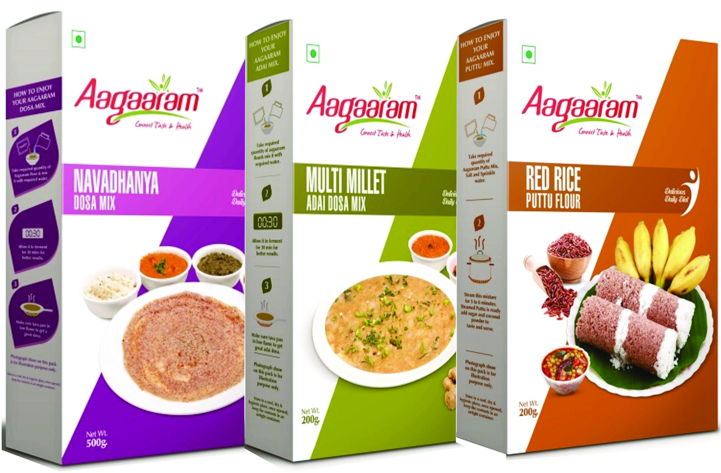 Aagaaram Adai Dosa Mix, Navadhanya Dosa Mix & Red Rice Puttu Flour, 900 Grams (Combo of 3)|100% veg |100%natural and preservative free|instant breakfast mix|zero transfat| high fibre (B01NCRIKS1) Amazon Price History, Amazon Price Tracker
