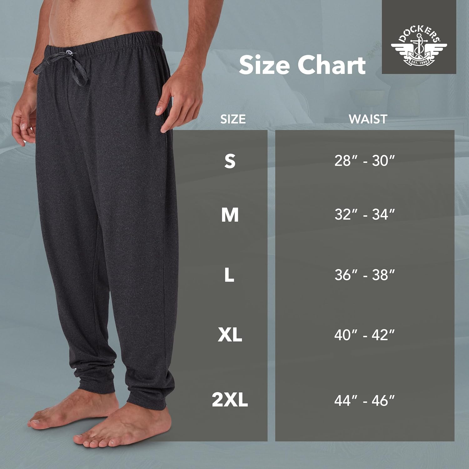 DOCKERS Mens Pajama Pants, Lightweight Lounge Casual Sleep Pants for Men - Image 6