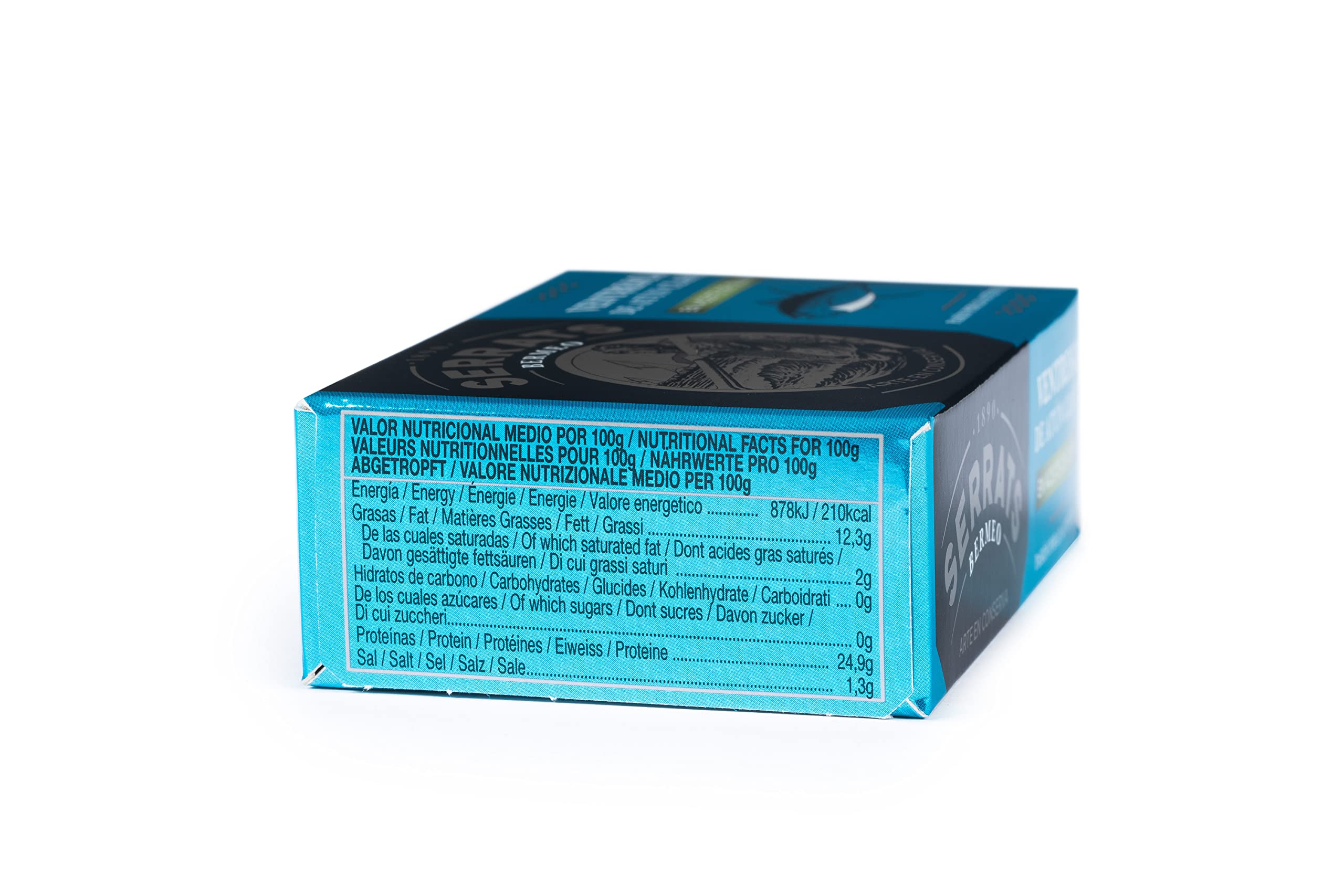 CONSERVAS SERRATS - Ventresca de Atún Claro en Aceite de Oliva Premium - 12 Latas x 115g (Total: 1380g) - La Parte Más Jugosa y Sabrosa del Atún - Elaboración Artesanal