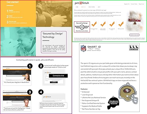 Miniatura 7 de NFL San Francisco 49Ers - Caja de regalo para mascotas con 2 juguetes para perros, 1 logotipo grabado natural para perros, 1 camiseta de la NFL, 1