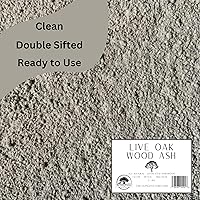 Vista 2 de Ceniza de Madera de Roble Vivo - Cenizas de Madera Dura Multiuso Premium Totalmente Naturales Limpias y Cernidas (2 libras)