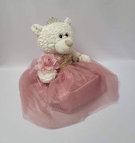 Miniatura 2 de KINNEX COLLECTIONS SINCE 1997 20" Quince Anos Quinceanera Last Doll Osito de peluche con vestido (pieza central)  ARC16831-32 (rosa polvoriento)