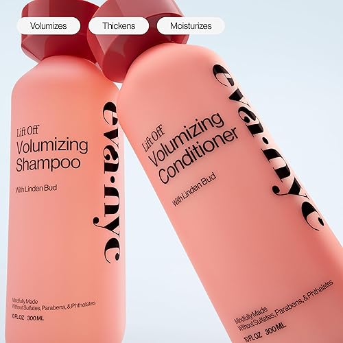 Miniatura 5 de Eva NYC Champú voluminizador para cabello fino y fino, volumen instantáneo, fórmula limpiadora ligera para mechones de aspecto más grueso, da