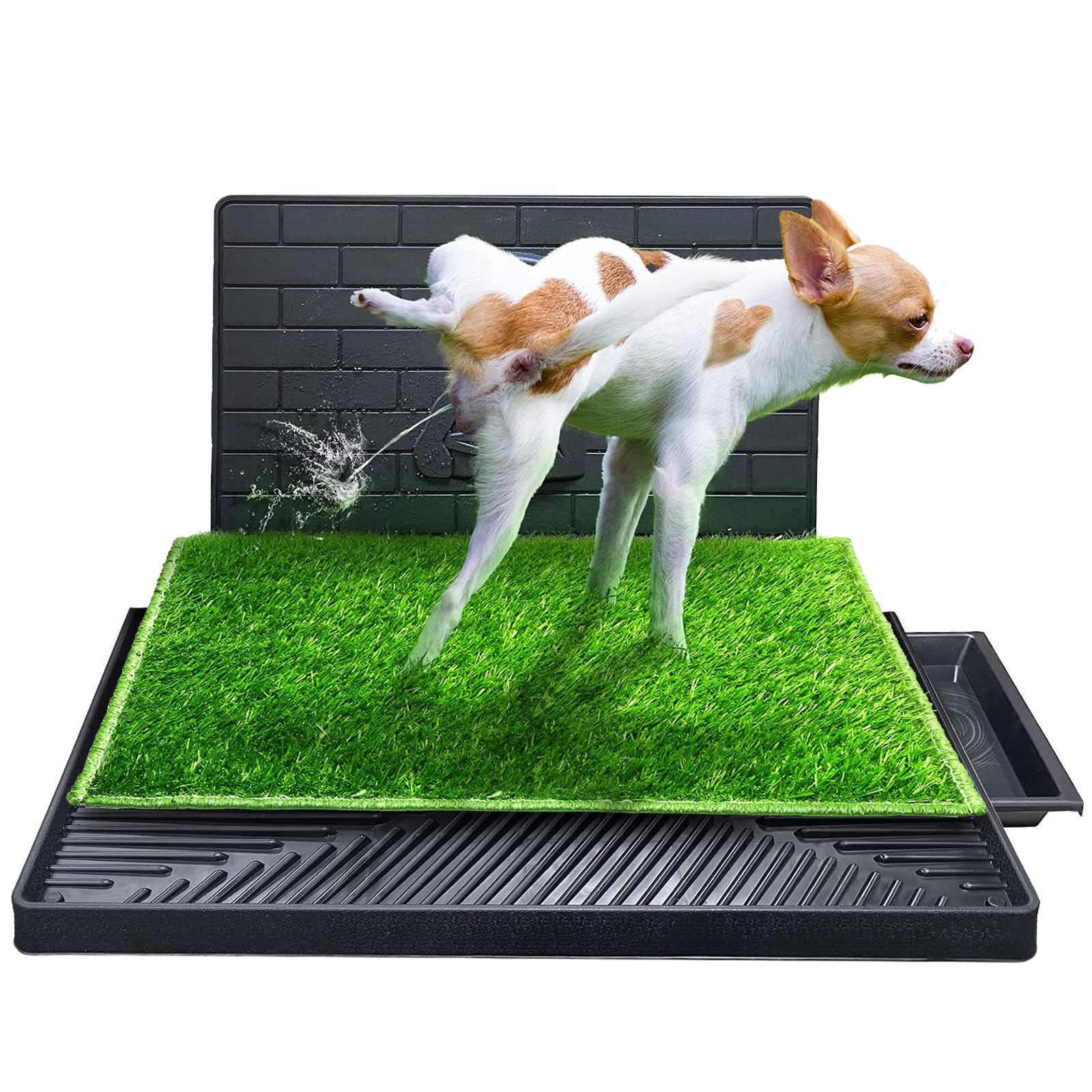 OKSTENCK Grass Pee Pad for Dogs Large Artificial Three-Layer Grass mat Dog Toilet Tray A reusable Indoor and Outdoor Training Mat, Suitable for Small Dogs and Pets to Use a Toilet Training Mat.