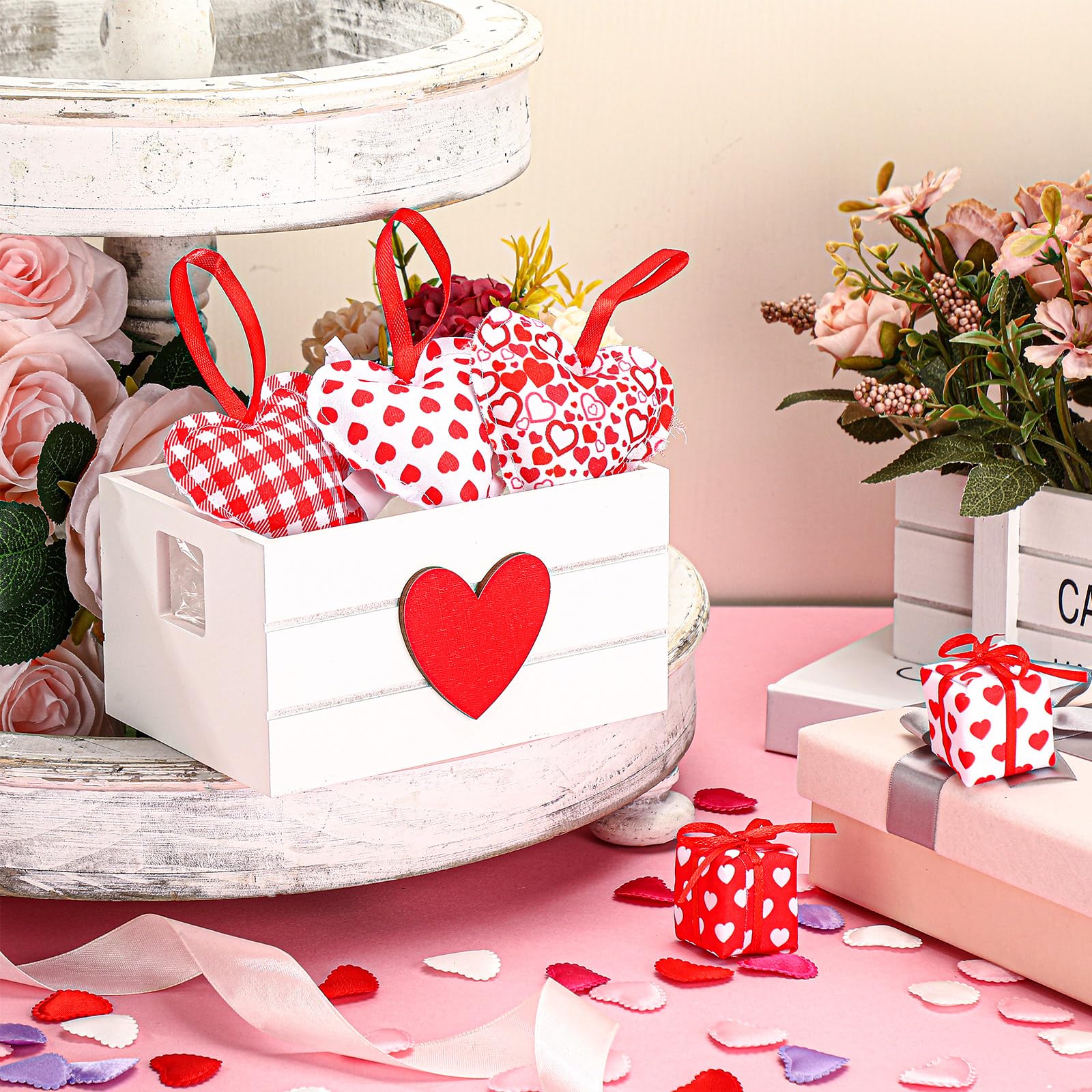 Redbaker Valentine's Day Mini Wooden Crate Set Valentine's Day