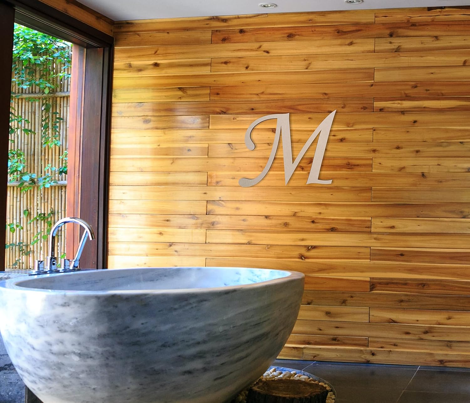 Wooden Letters by Jess and Jessica Cursive Wood Letter for Wall Decor Various Sizes Premium Quality & Durable Smooth Laser Cut Unfinished Design Ideal for Wall, Nursery & Crib, DIY Crafts