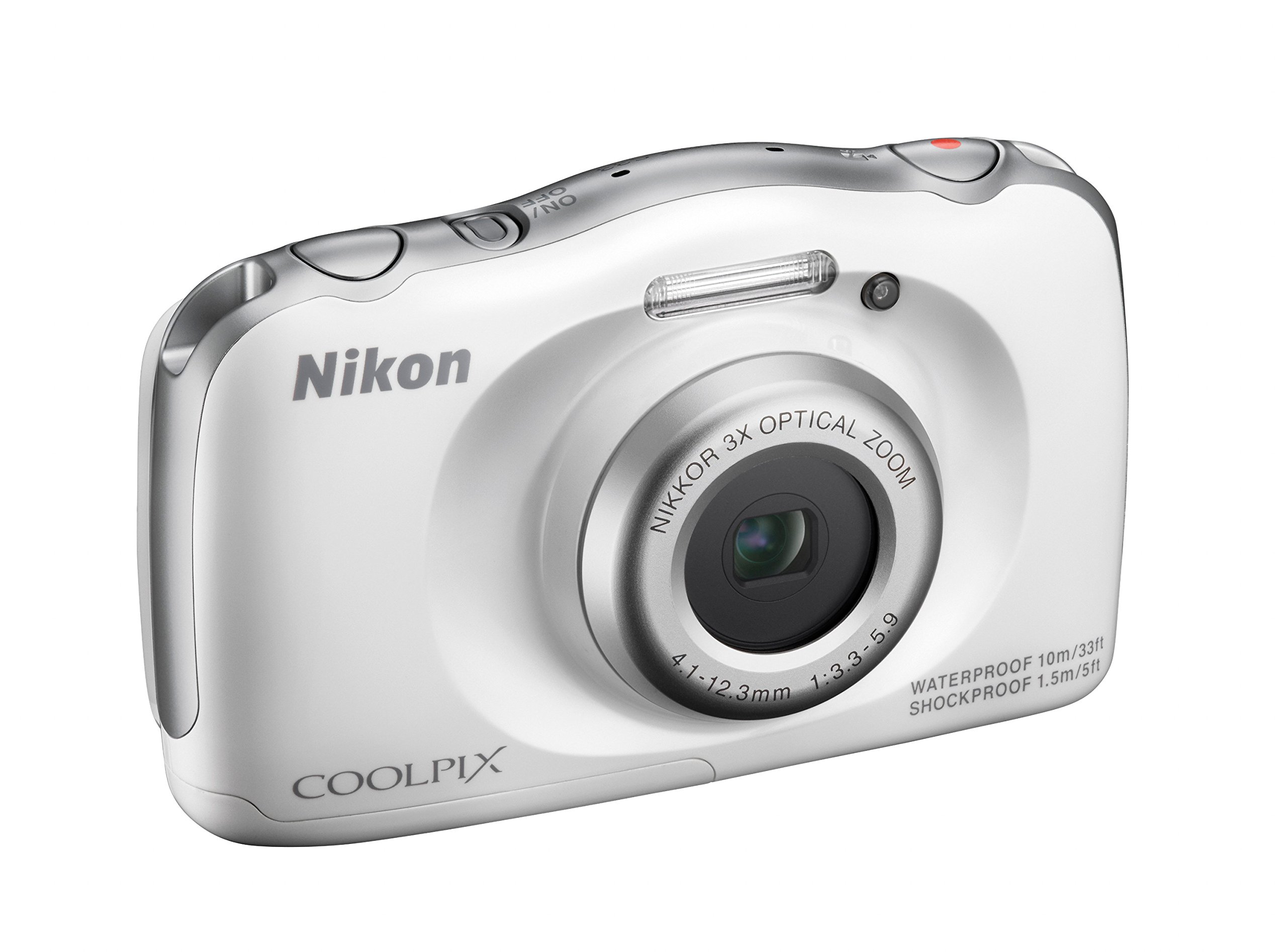 Nikon Coolpix S33 Appareil photo numérique compact 13,2 Mpix Écran LCD 2,7" Zoom optique 3X Blanc