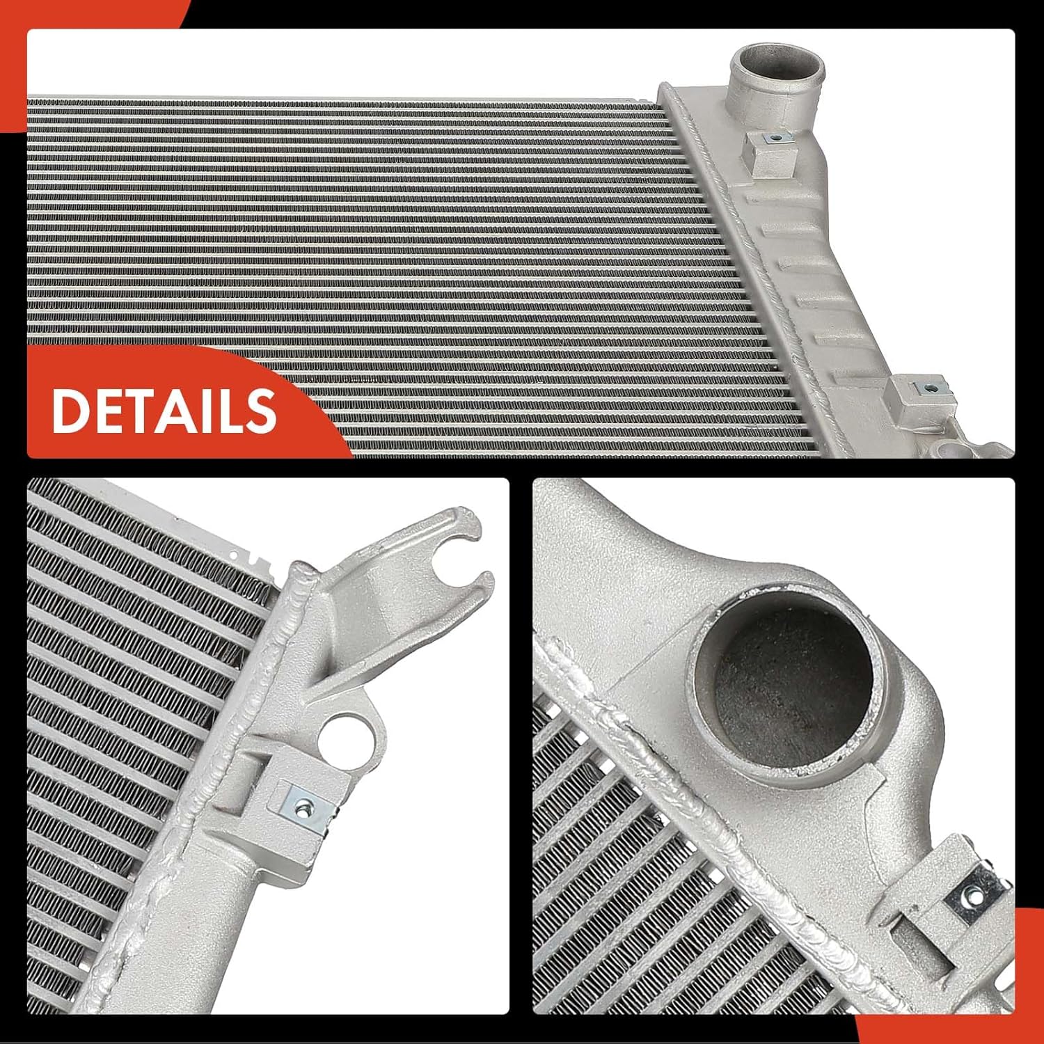 A-Premium Turbocharger Intercooler 2011-2016 Compatible with Chevrolet Silverado 2500/3500 HD & GMC Sierra 2500/3500 HD, 6.6L, Charge Air Cooler