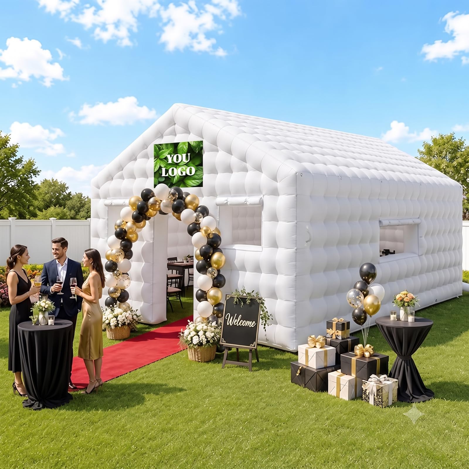 Photo 1 of CZGBRO Inflatable Nightclub Tent 20x16.5x12 FT White