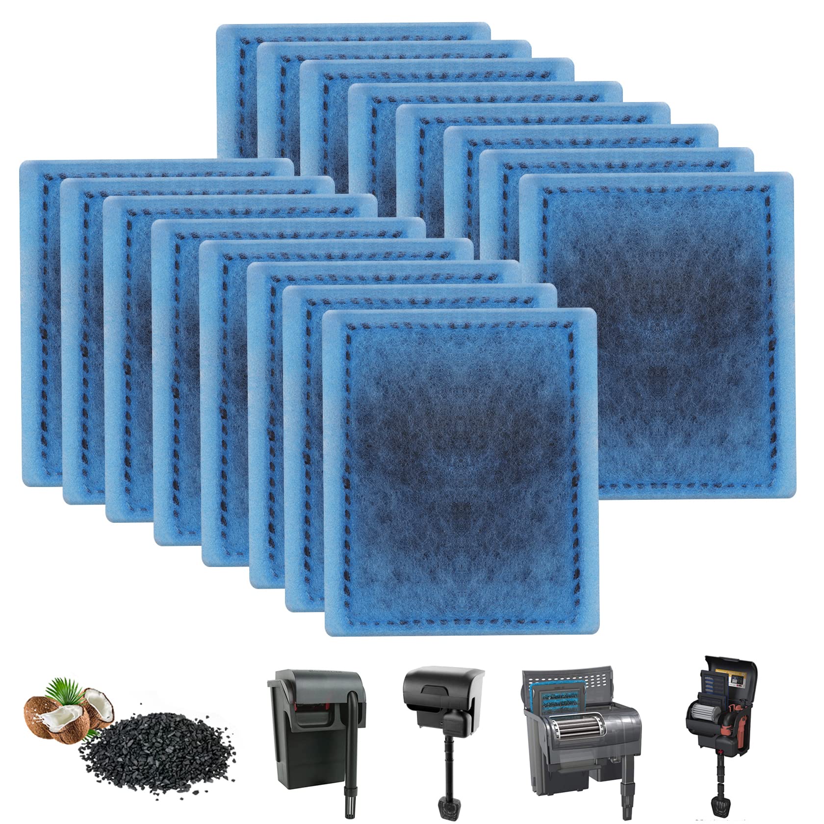 Umlecoa8/16/32 Pack Rite-Size B Filter Cartridges for Marineland Penguin PRO Power Filters 100/125/175 & Original Penguin Power Filter 150 - Rite-Size B Replacement Filter Cartridges for MarineLand