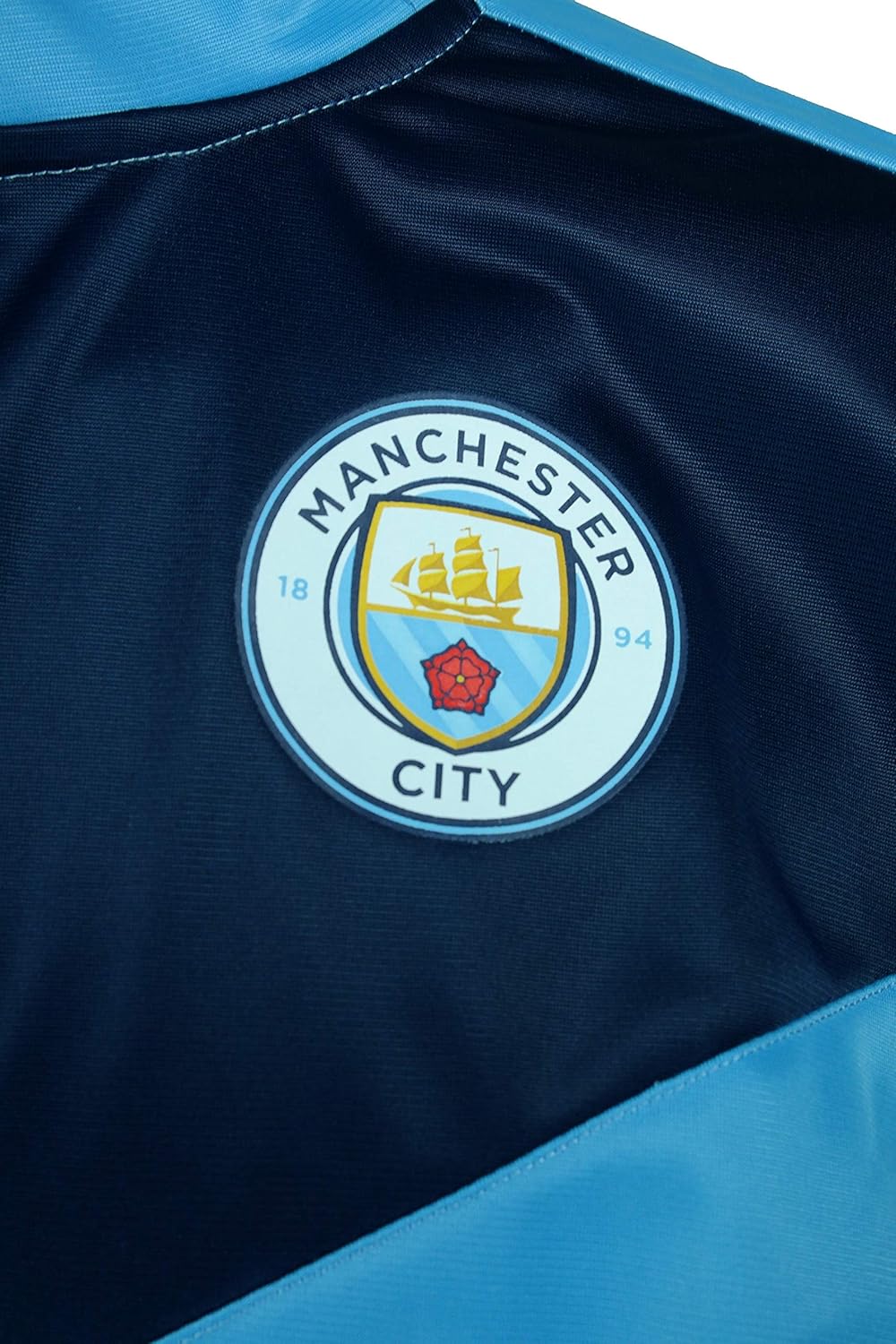 Icon Sports Men Replacement for Manchester City Zipper Soccer Jacket 004
