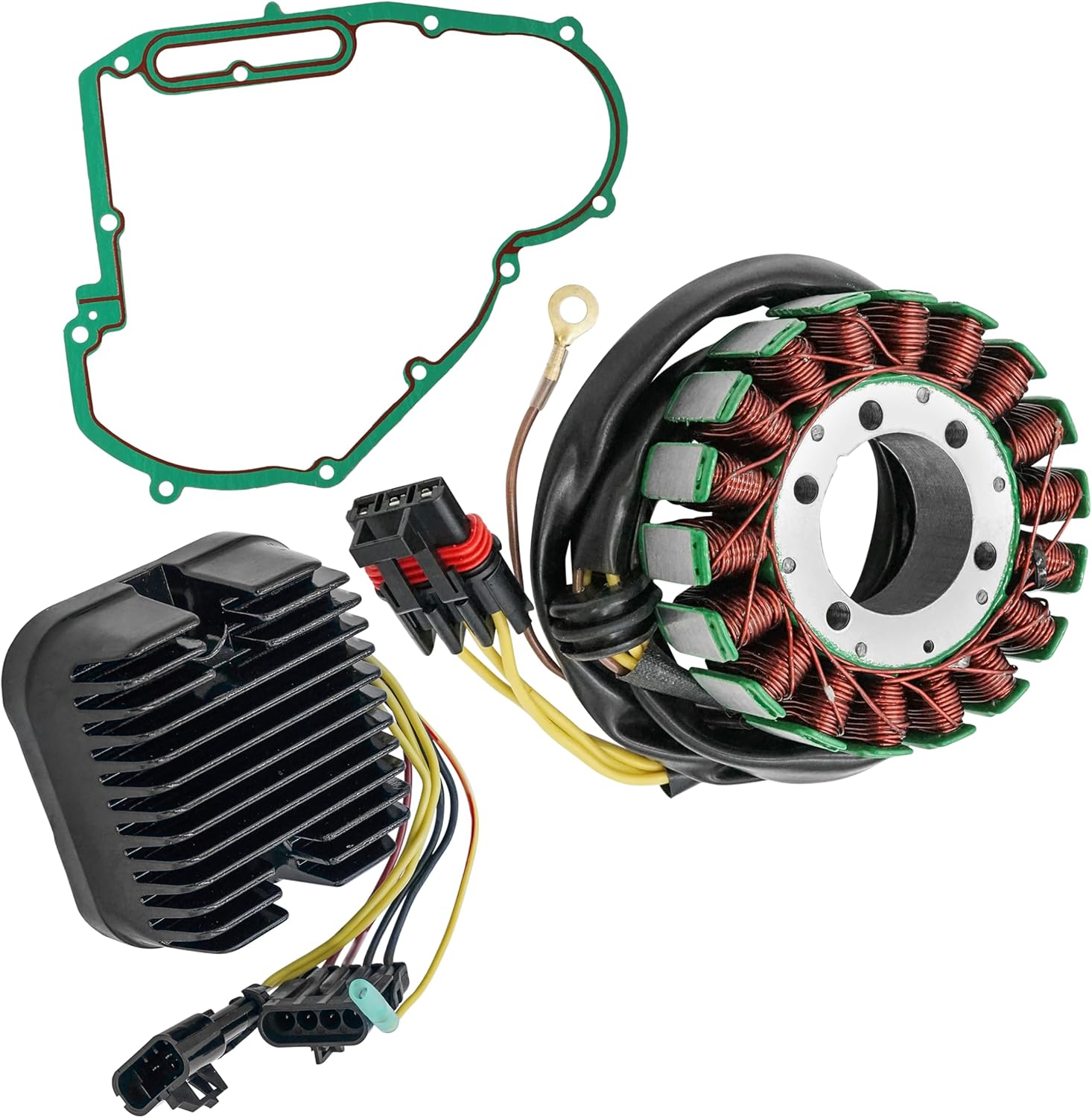 Caltric Stator Regulator Rectifier And Gasket Compatible with Polaris Sportsman 700 800 Efi 2007