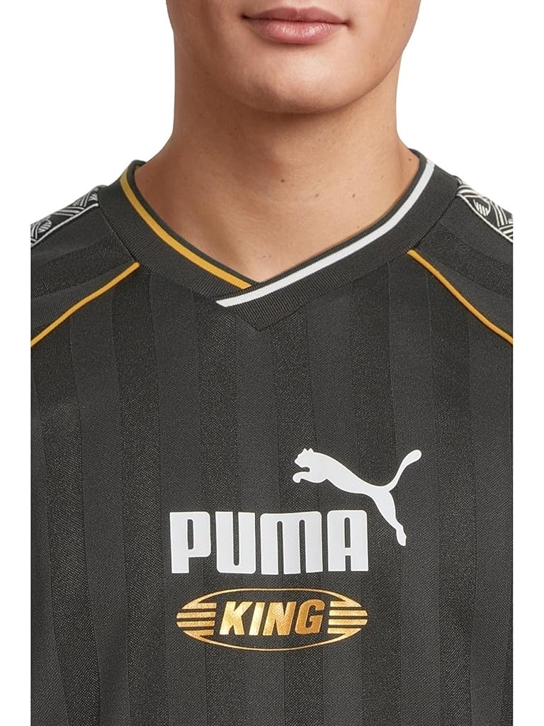 Black PUMA King Relaxed Soccer Jersey