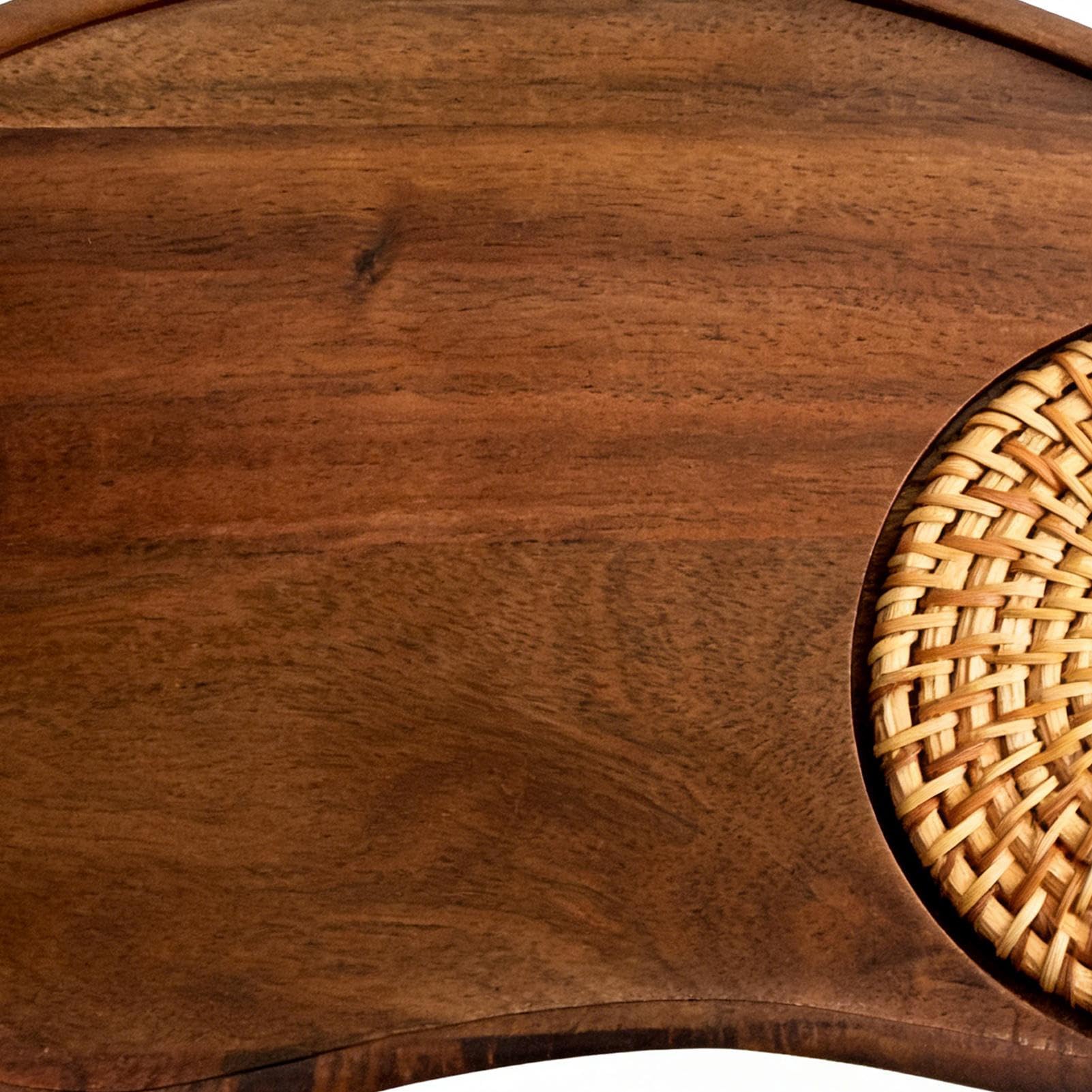 Bandejas Decorativas para Mesa De Centro Tablas De Servir De Madera | Bandeja de Desayuno Para Hogar, Mesa, Cafetería, Desayuno Y Almuerzo, Patio, Aperitivo, Y Té De La Tarde