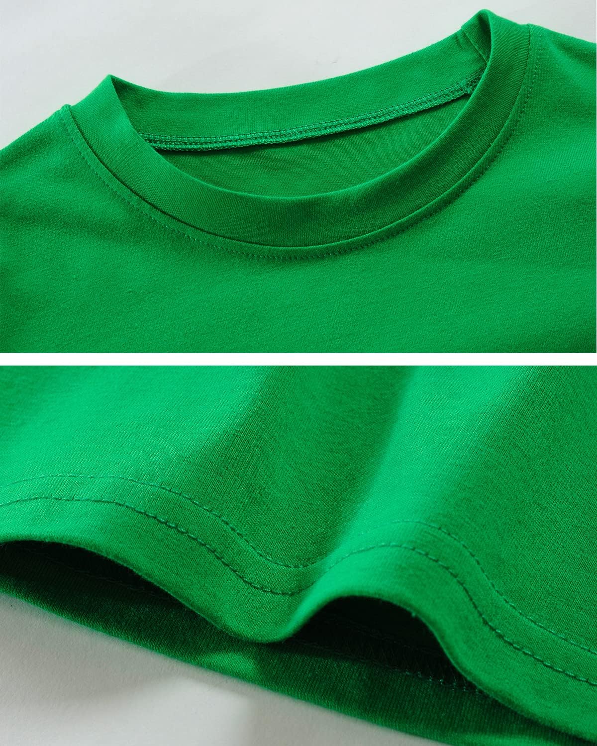 CM-Kid Toddler Boy Girl St Patricks Day Shirts Clover Shamrock Stripe Sleeve Irish Tshirt for Kids Green Tee Tops 2-7 Years - Image 4