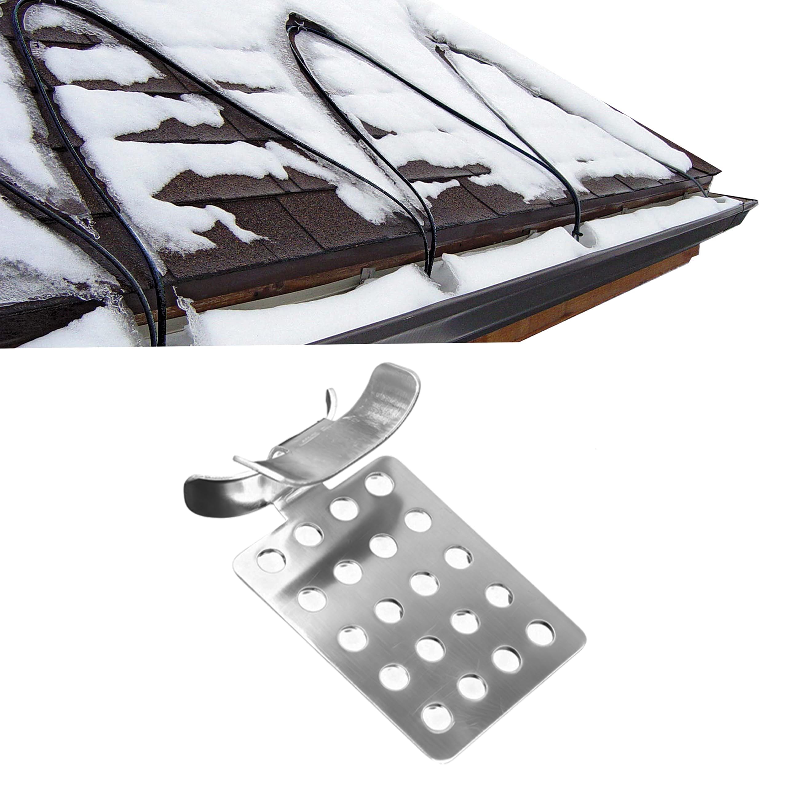 Câble chauffant de gouttières et clips de toit pour dégivrage x20