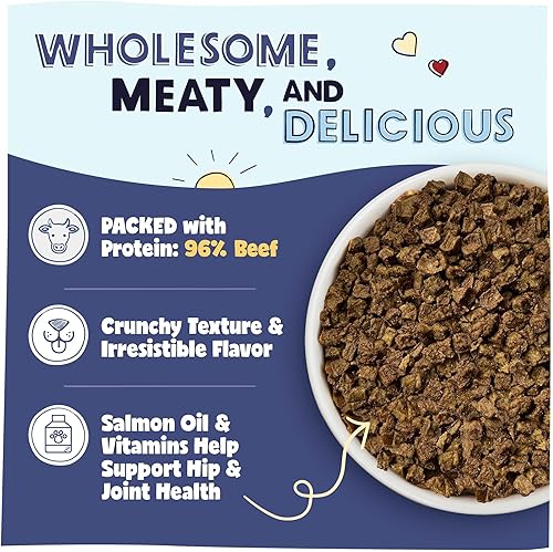 Miniatura 2 de Pawstruck Alimento natural secado al aire para perros con carne de res real, sin granos, fabricado en Estados Unidos, sin OMG y recomendado por