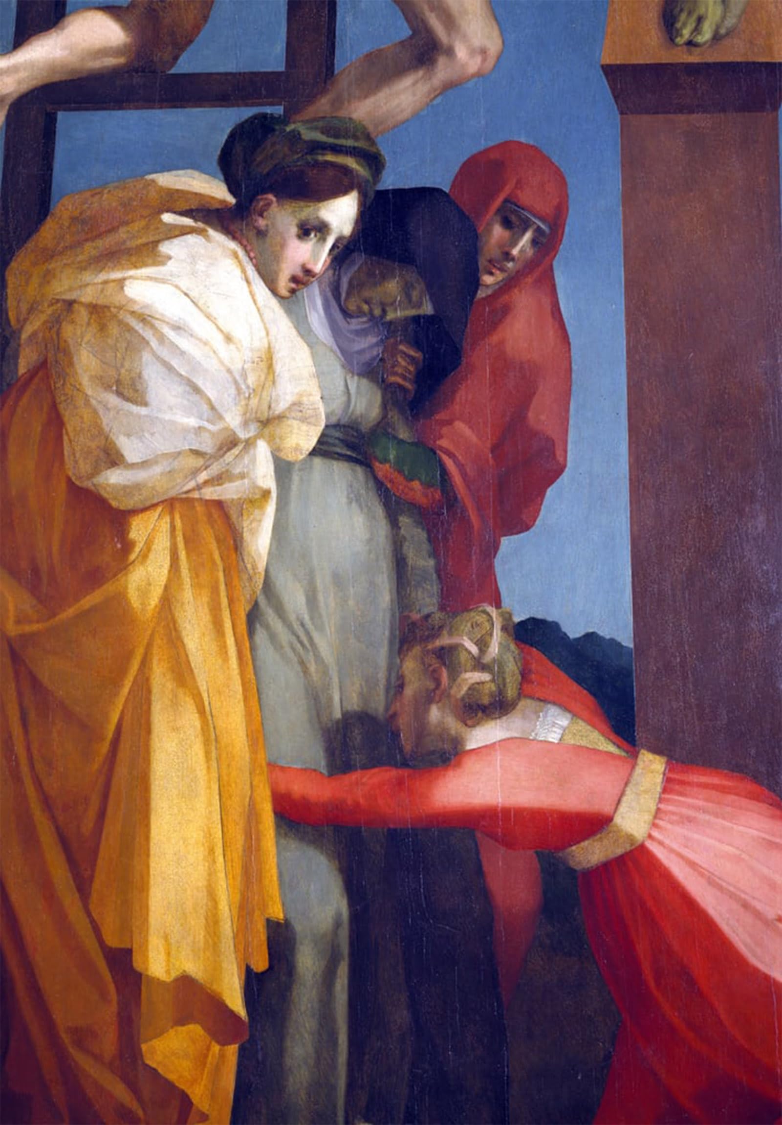 ARTXLXXBN Famous Art Print Poster Vintage Wall Art the Descent From the Cross Detail of the Women by Battista Rosso Fiorentino Canvas Art Poster for Home Decor 60x90cm