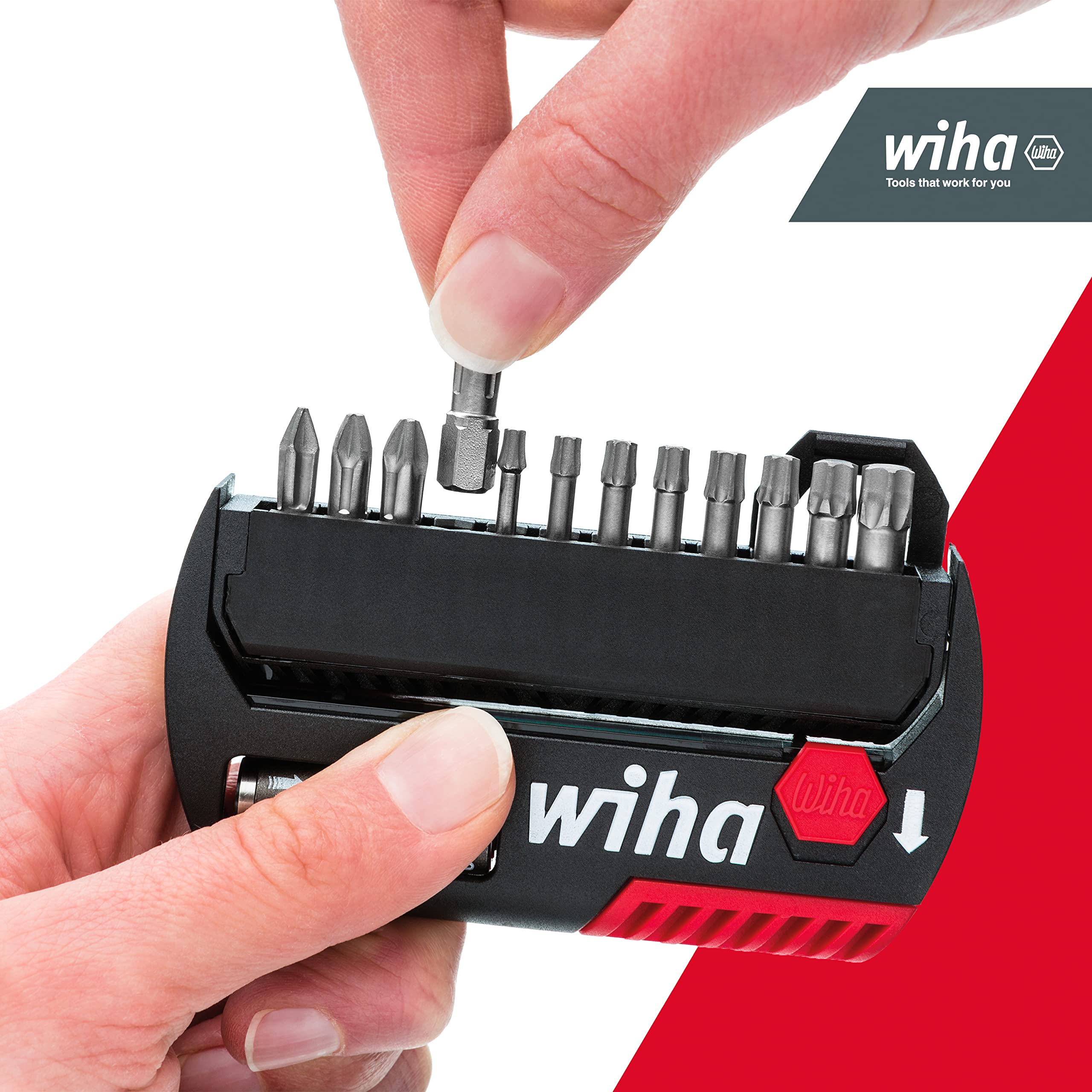 WIHA 39040 FlipSelector Standard Torx Bit Set Mixed 13 Pieces