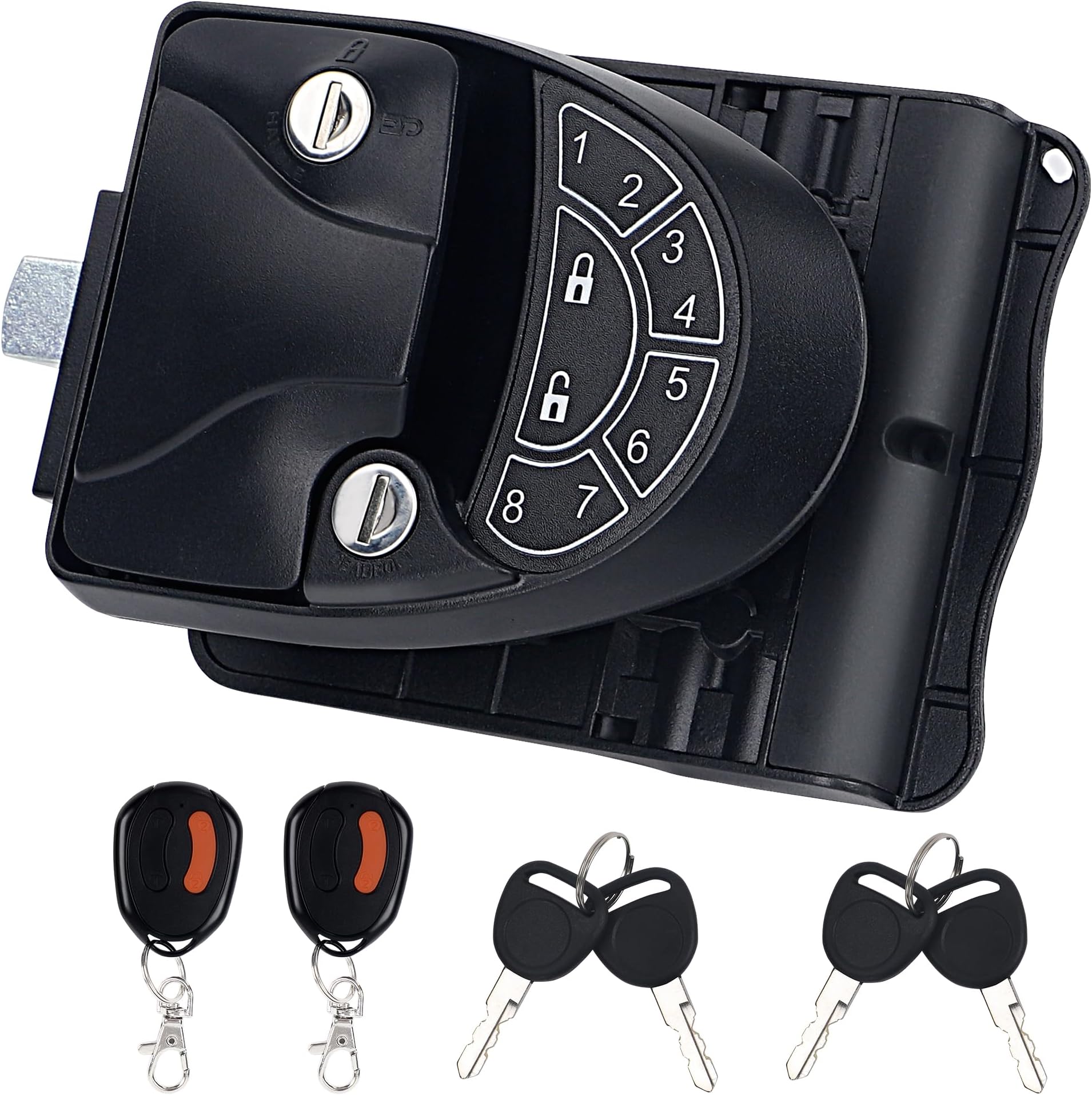 Amazon.com: RV Keyless Entry Door Lock Can Be Controlled Remotely The ...