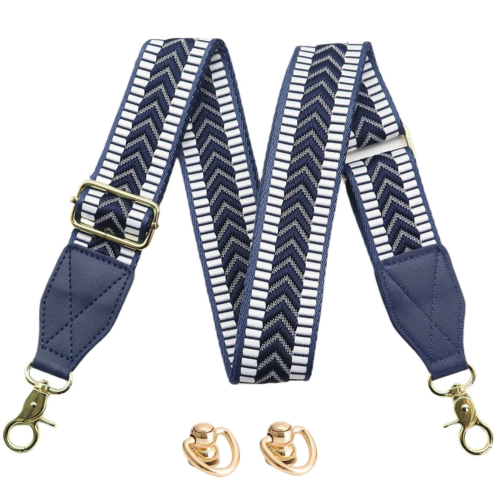 LEMEDE Purse Strap Replacement Crossbody 1.5" Wide Shoulder Strap Adjustable Straps Handbag Strap Replacement Belts