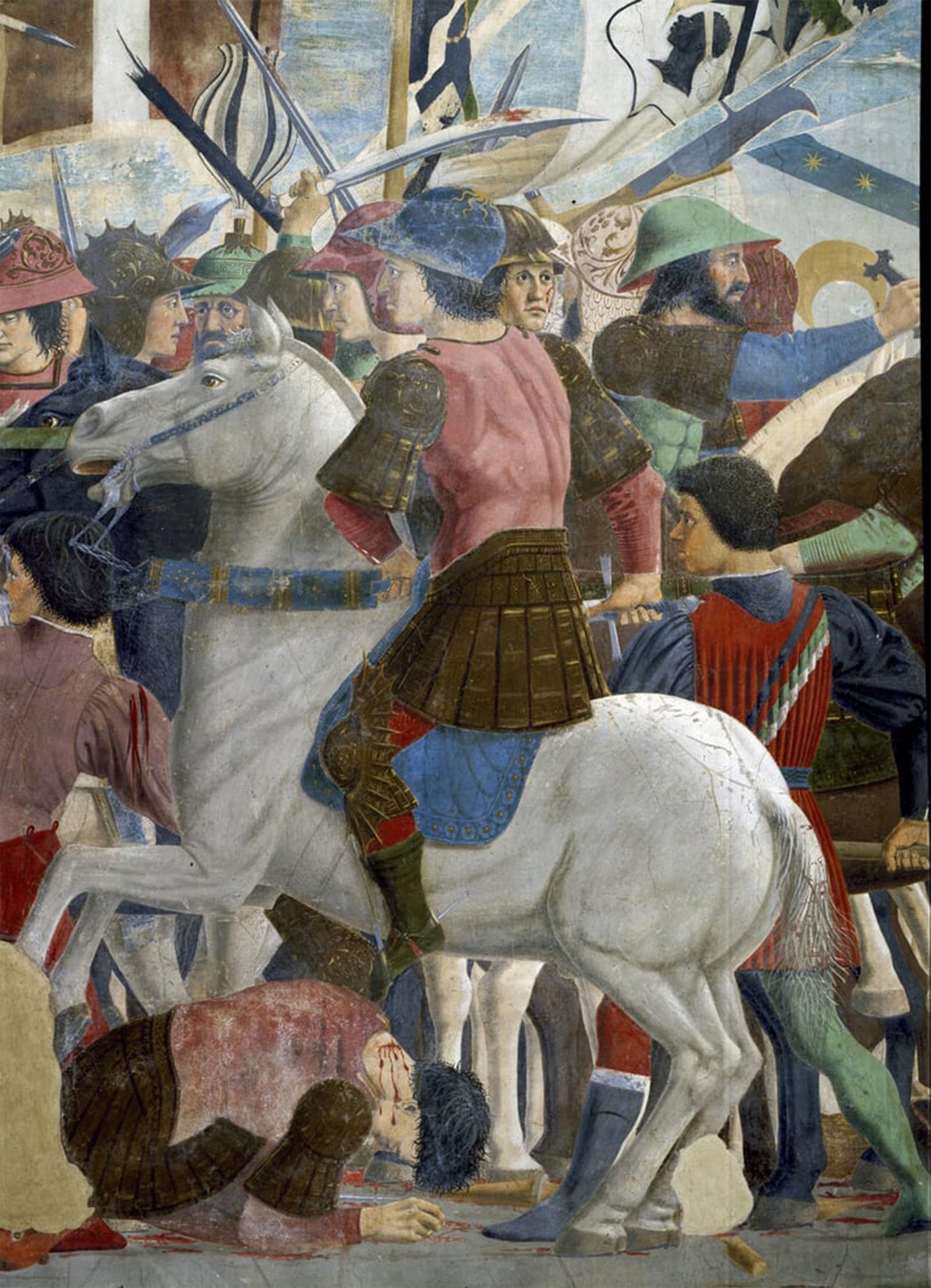 POSTERIIk Famous Modern Artwork Art Mural the Battle of Heraclius and Chosroes by Piero Della Francesca Oil Paintings Pictures for Home Decor 60x90cm