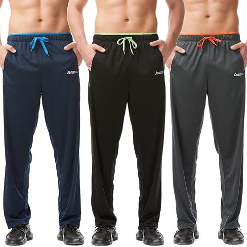 SACUIMAN Pantalon de survêtement pour Homme avec Poches zippées et Fond Ouvert p