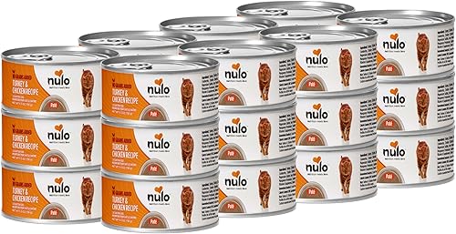 Nulo Freestyle Cat & Kitten Wet Pate Alimento enlatado para gatos, totalmente natural sin granos, con 5 proteínas y vitaminas de origen animal alto