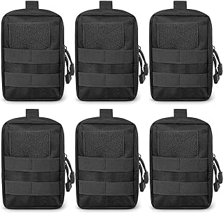 Gogoku 6-Pack Molle Pouch Tactical Molle Pouches Compact Utility EDC Waist Bag Pack - Gogoku