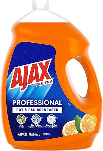 Miniatura 9 de Ajax Ultra Professional - Jabón antibacteriano para ollas y sartenes, aroma a naranja, 145 onzas líquidas (1.13 galones), paquete de 4 (61034313CT)