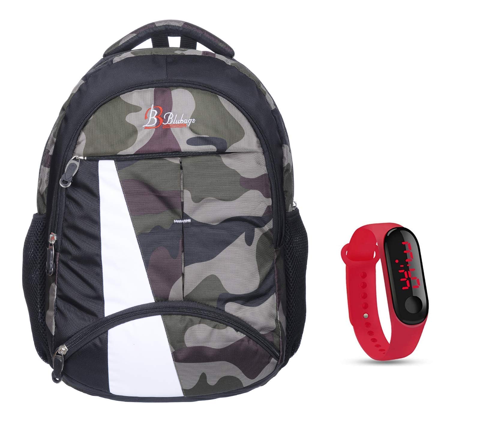 blubags Stylish New Casual Backpack | Laptop Bag | College Bag | School Bag and Led Red (B082B1RXZP) Amazon Price History, Amazon Price Tracker