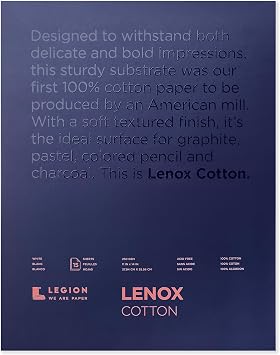 Legion Lenox 100 Pad L21-LEN250WH11114, 11 X 14 Inches, Off-White, 15 Sheets