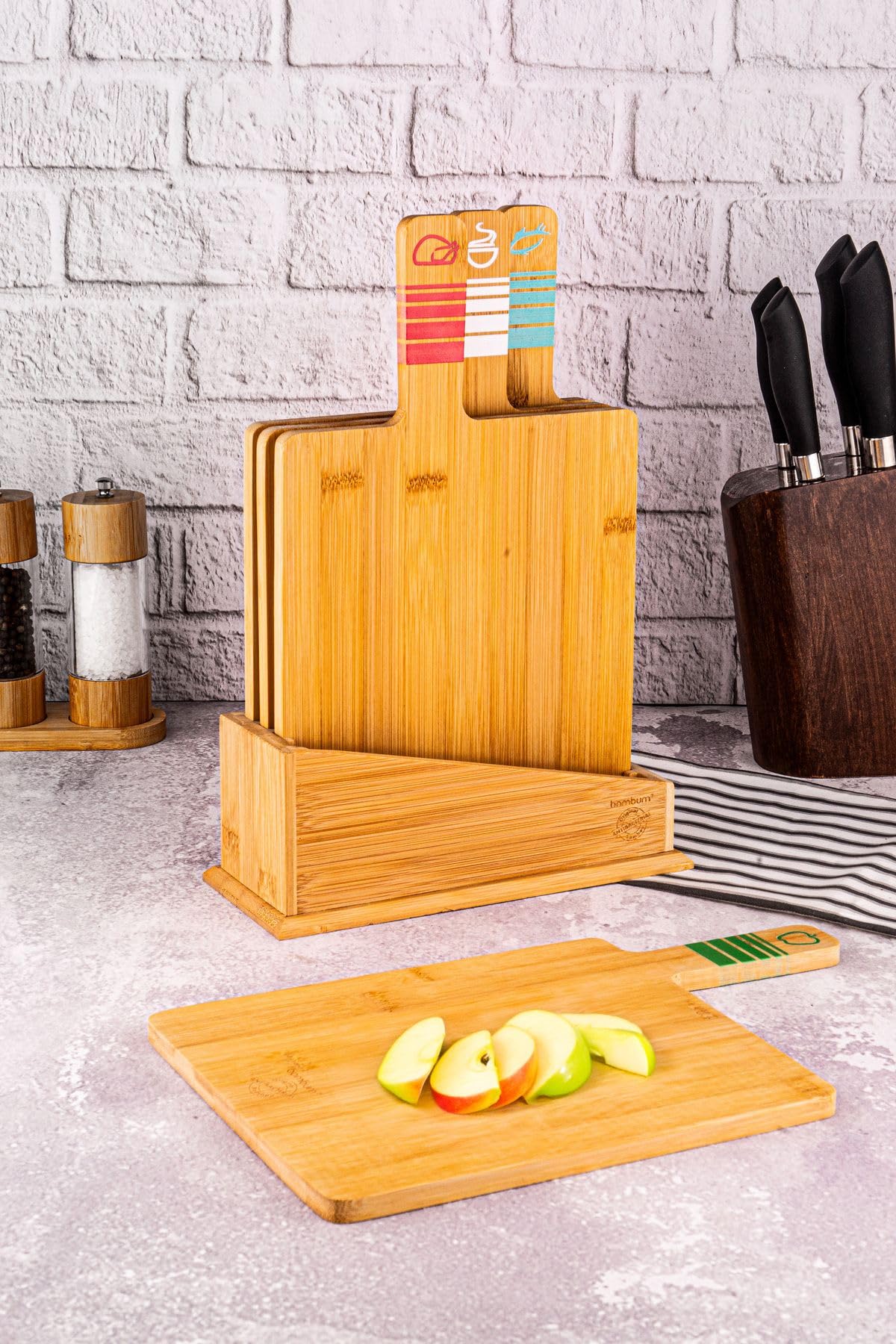 Bambum Tapenade Plus - 4'Lü Kesme Tahtası