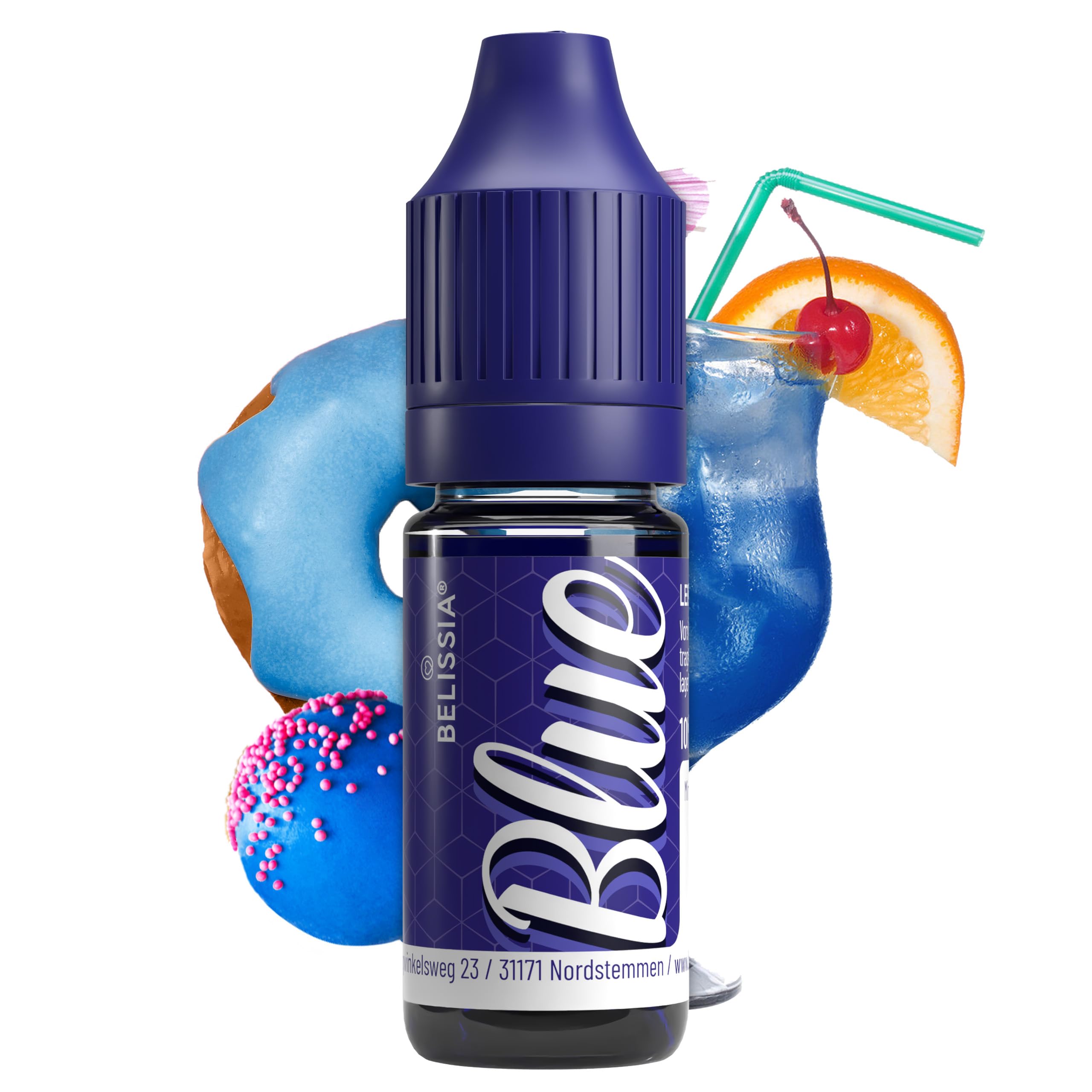 food colouring blue - 10ml liquid & highly concentrated - food-safe food colouring for baking, cooking, fondant & DIY - vegan, strong colouring, neutral taste