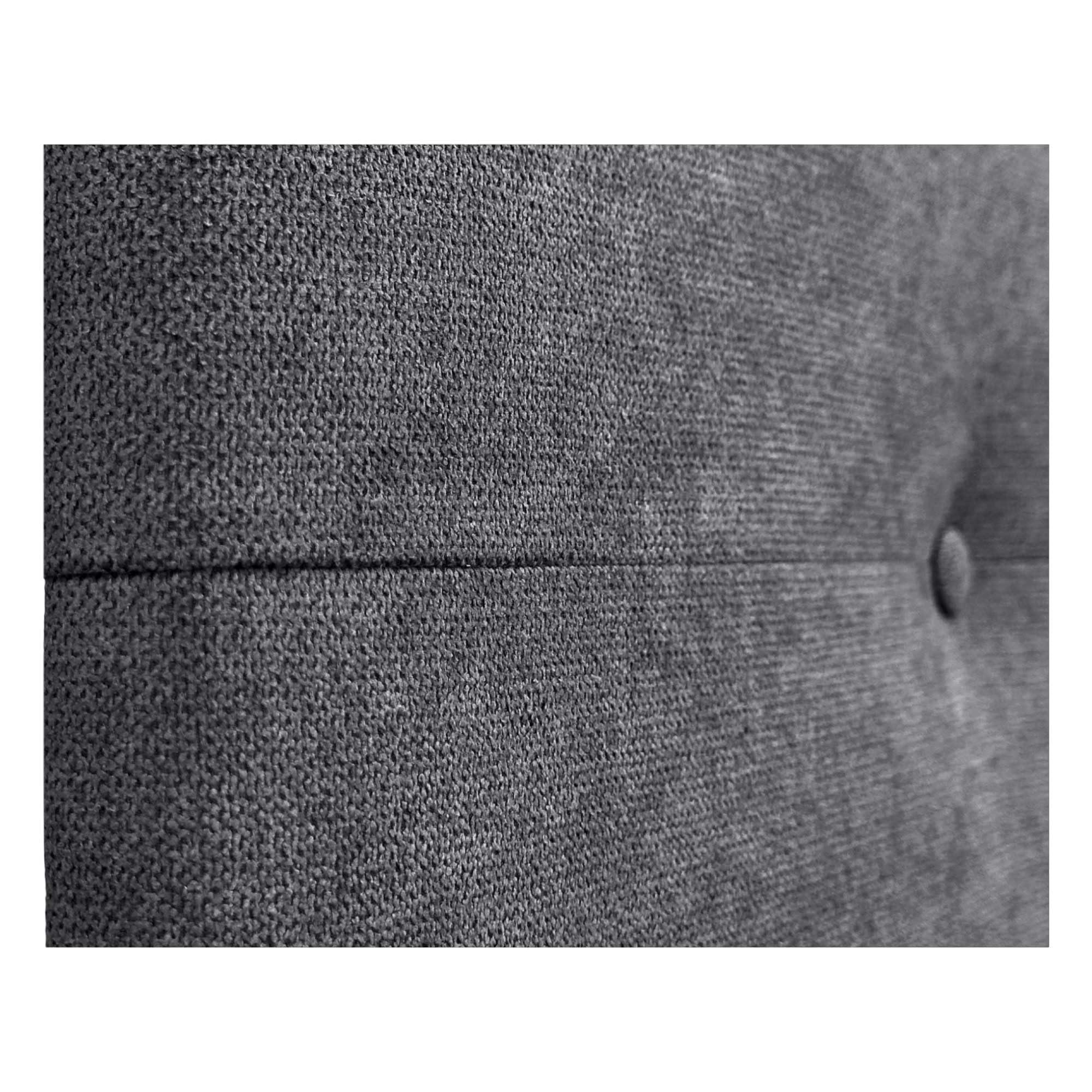DHOME Tête de lit en Similicuir ou en Tissu AQUALINE Pro Haute qualité d'ameublement Gamme DE Couleurs Nouvelles Tête de lit Deluxe (Tissu Gris Cendré, 160x105cm avec Pieds (Lits 150/160))