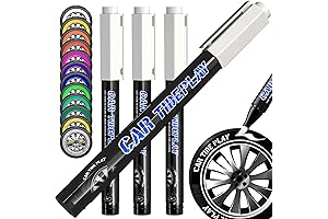 Premium Tire Marker Pens, White Tire Paint Marker for Car Tire Lettering