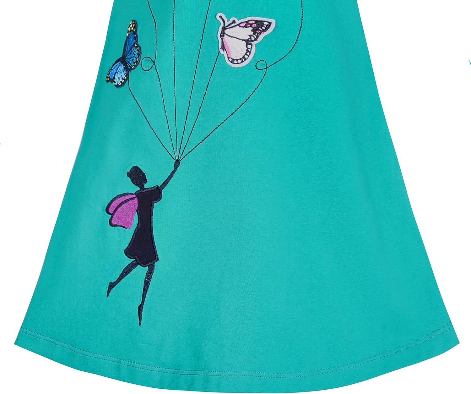 Sunny Fashion Girls Dress Long Sleeve Christmas Snowman Holiday Party Size 5-12: Clothing, Shoes & Jewelry