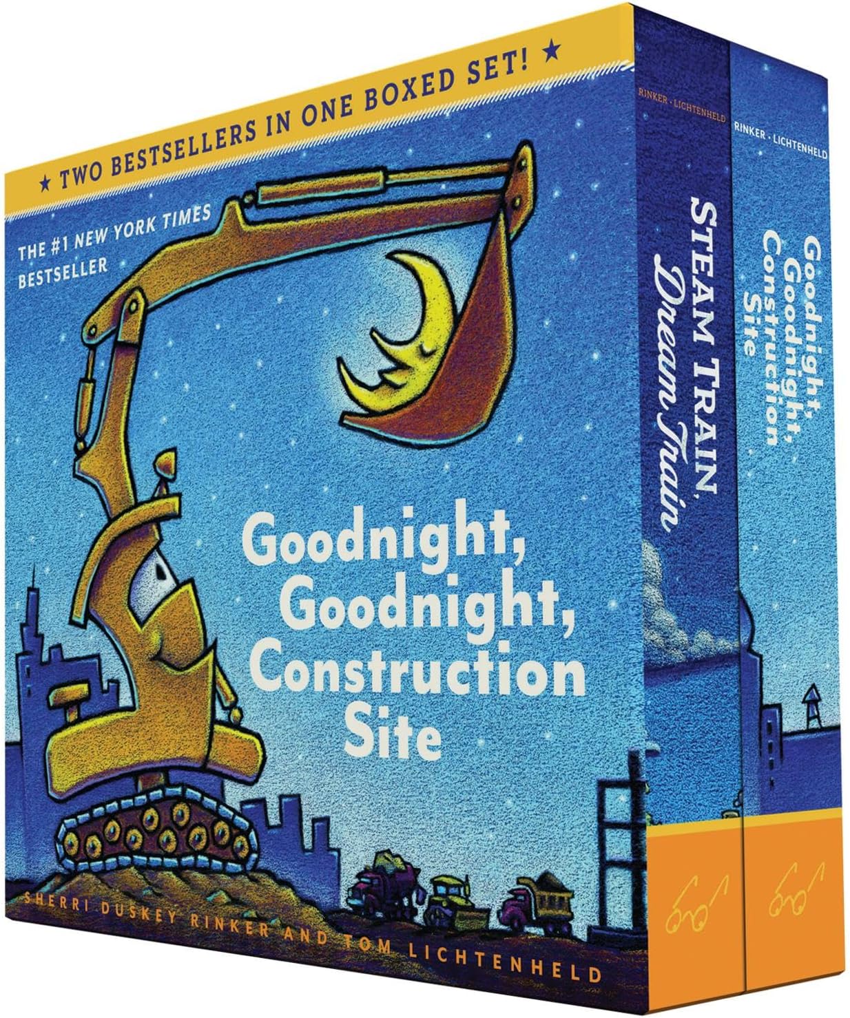 Goodnight, Goodnight, Construction Site and Steam Train, Dream Train Board Books Boxed Set