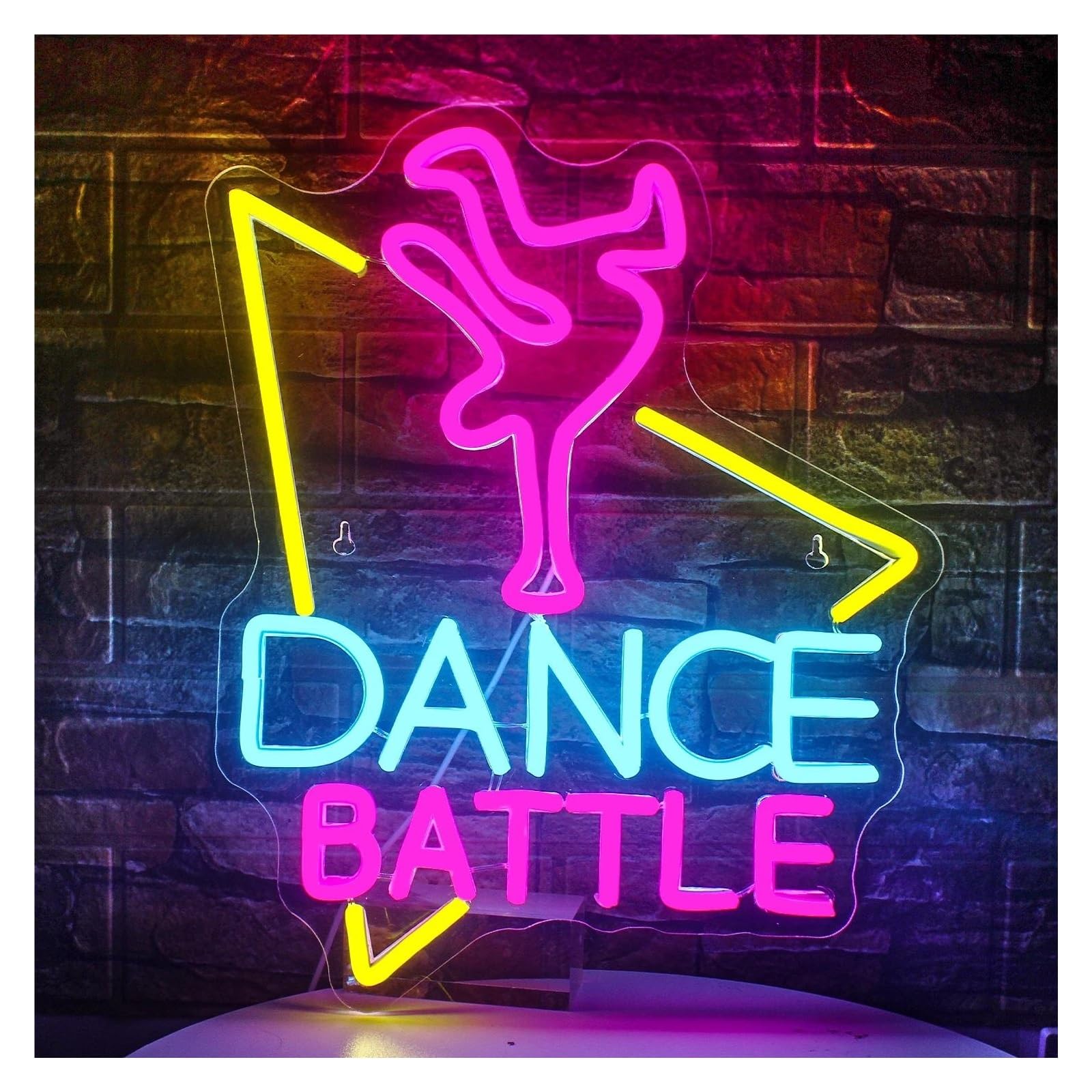 Amazon.co.jp: ネオンサイン LED 「ダンスバトル ヒップホップ」ネオン