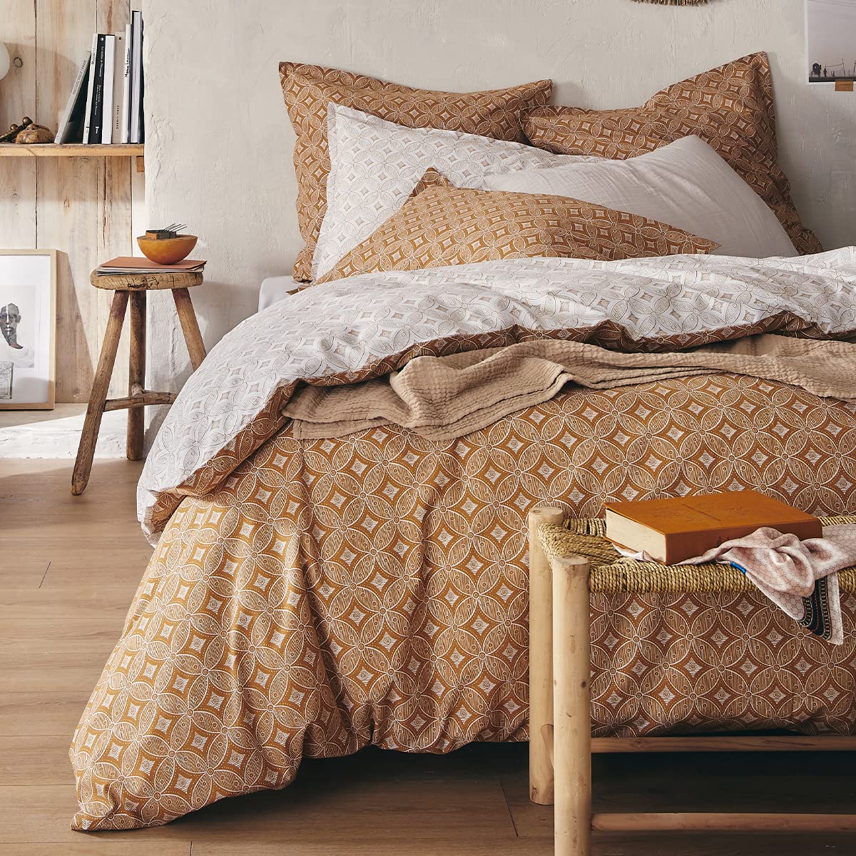 Essix Cotton Duvet Cover, Batik, 200 x 200 cm